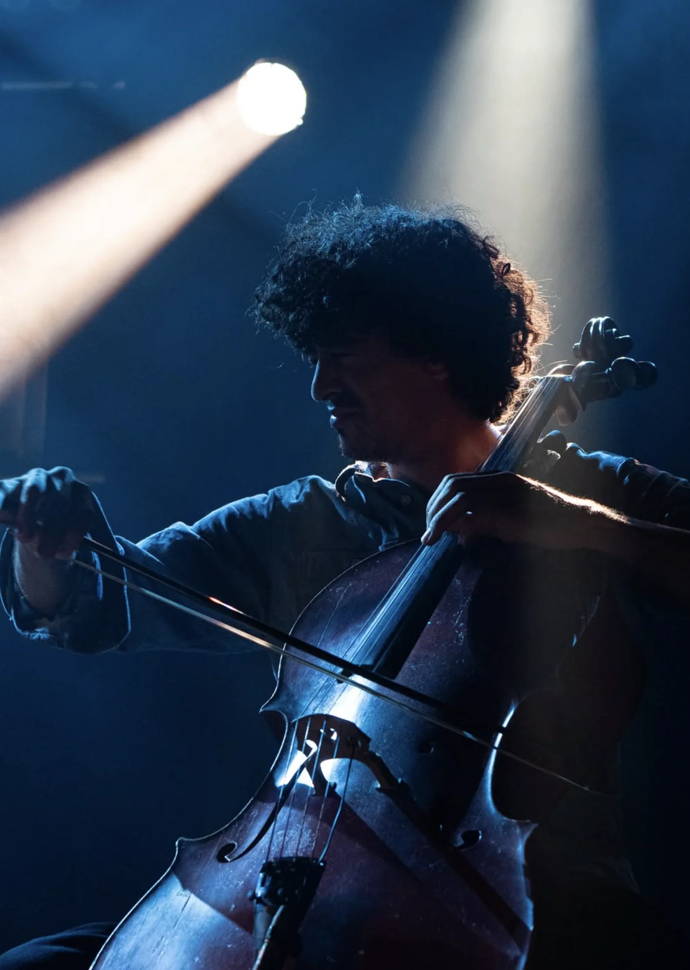 Gabriel playing cello
